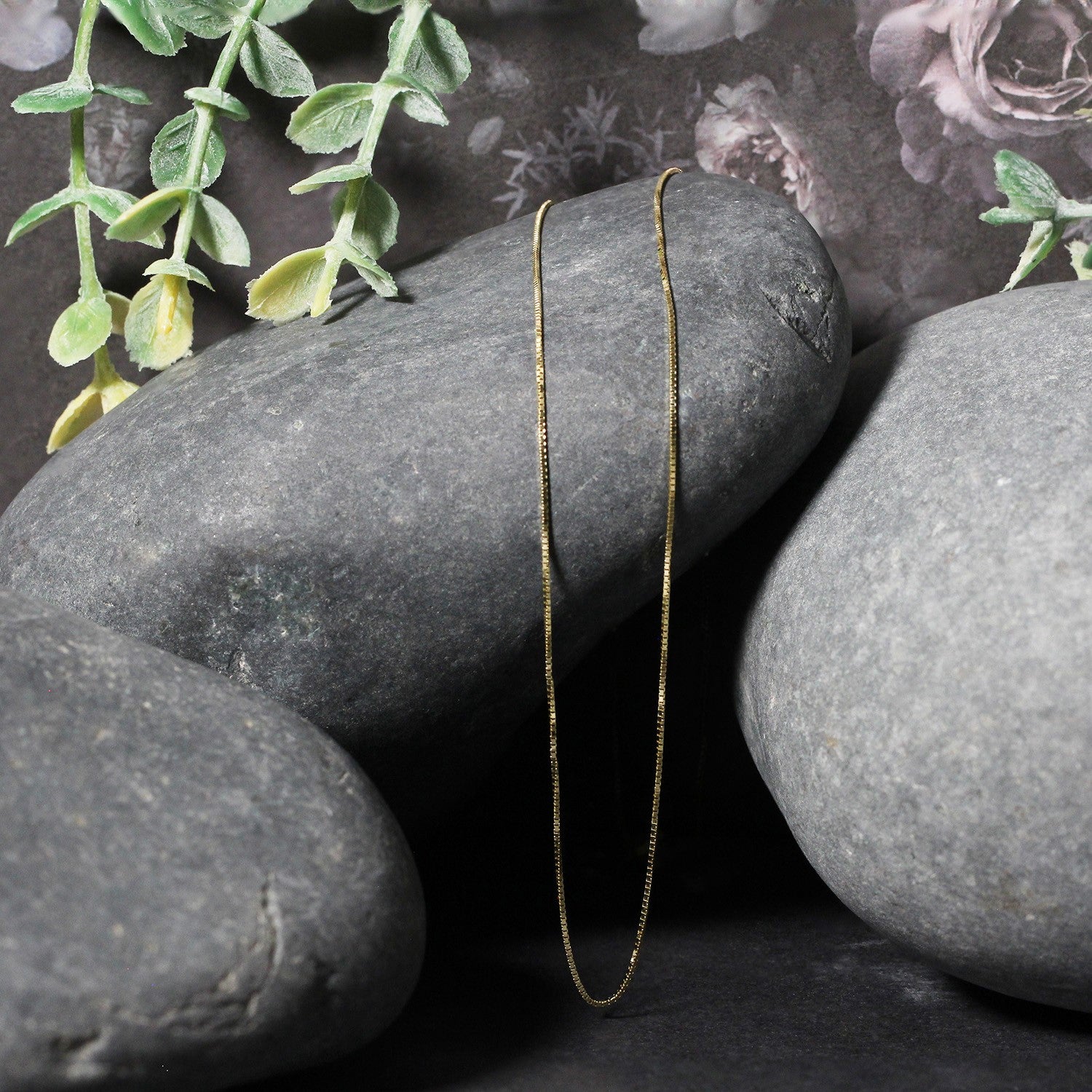 10K Yellow Gold Classic Box Chain Necklace (0.60mm) – True Pure Gold