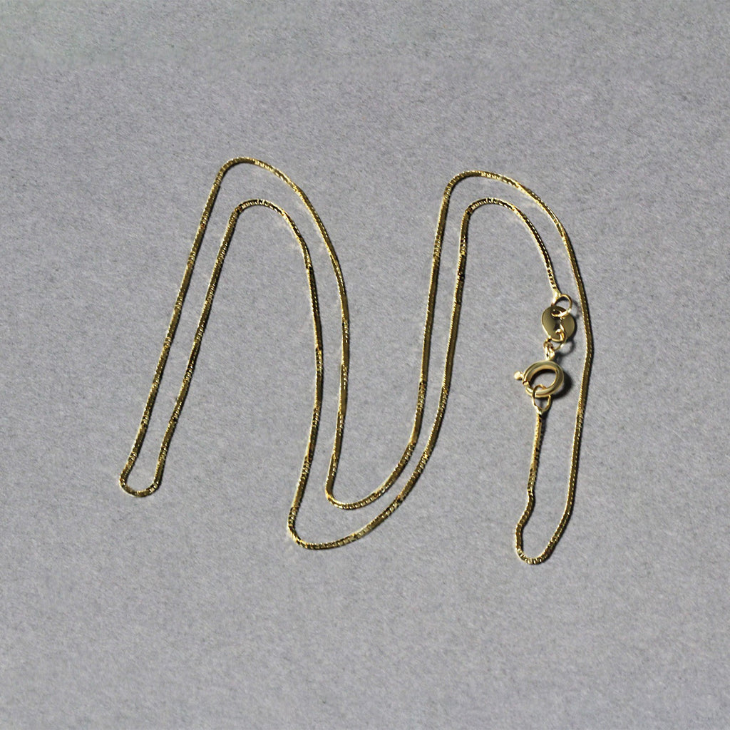 10K Yellow Gold Classic Box Chain Necklace (0.60mm) – True Pure Gold