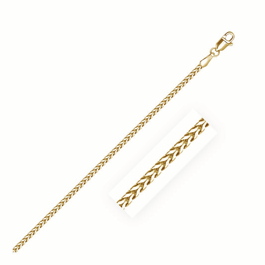 14K Yellow Gold Franco Chain Necklace (1.60mm)