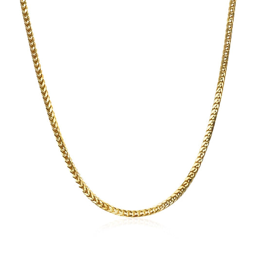 14K Yellow Gold Franco Chain Necklace (1.60mm)