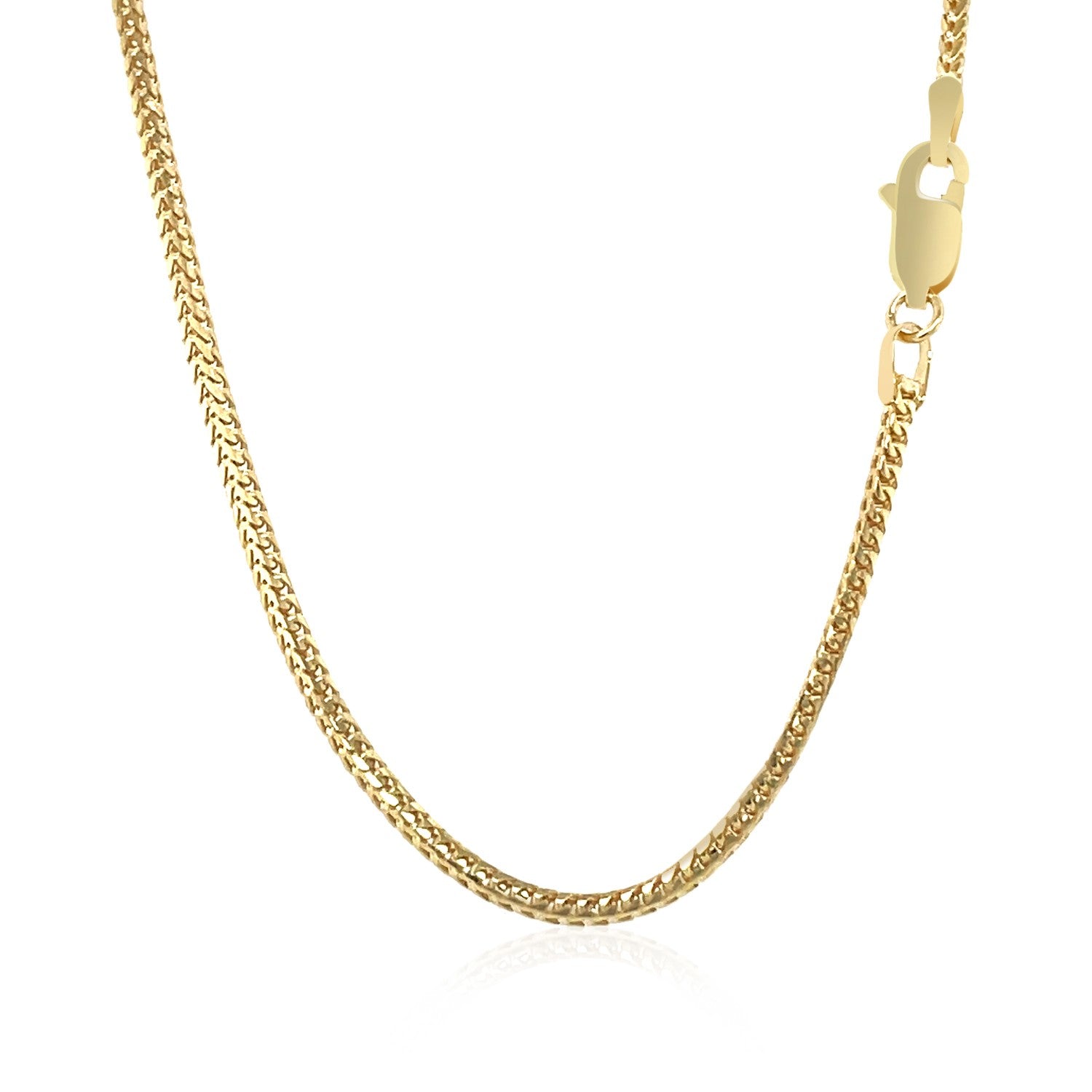 14K Yellow Gold Franco Chain Necklace (1.60mm)