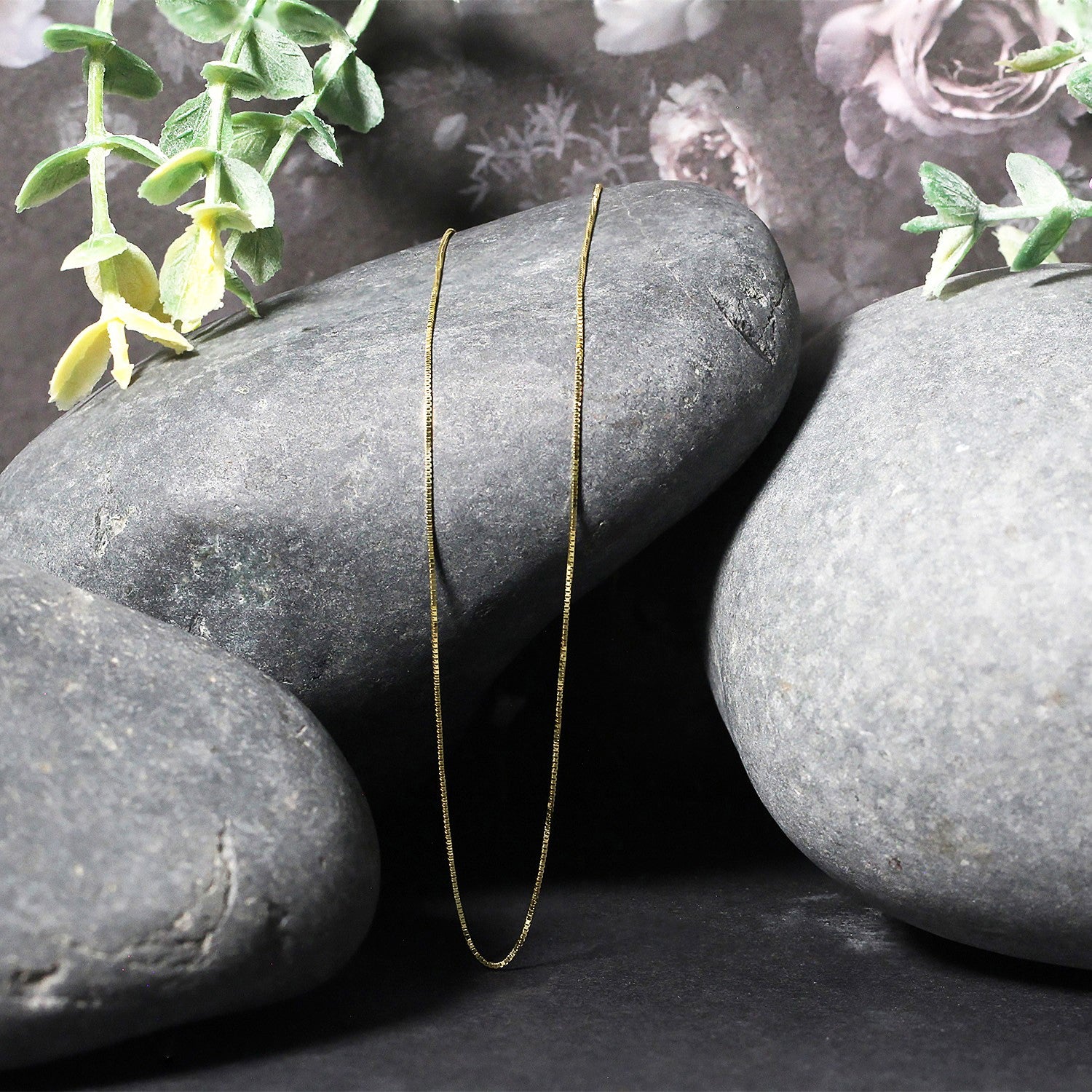 10K Yellow Gold Classic Box Chain Necklace (0.45mm) – True Pure Gold