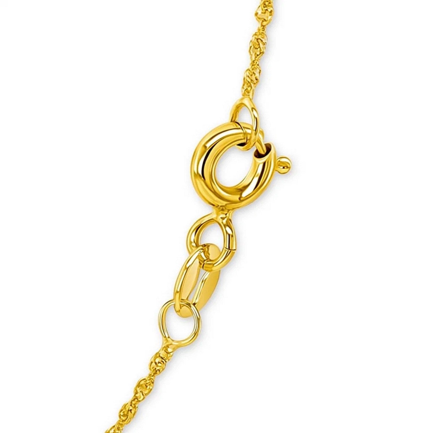 14K Yellow Gold Singapore Chain 1.10mm | Fine Solid Gold