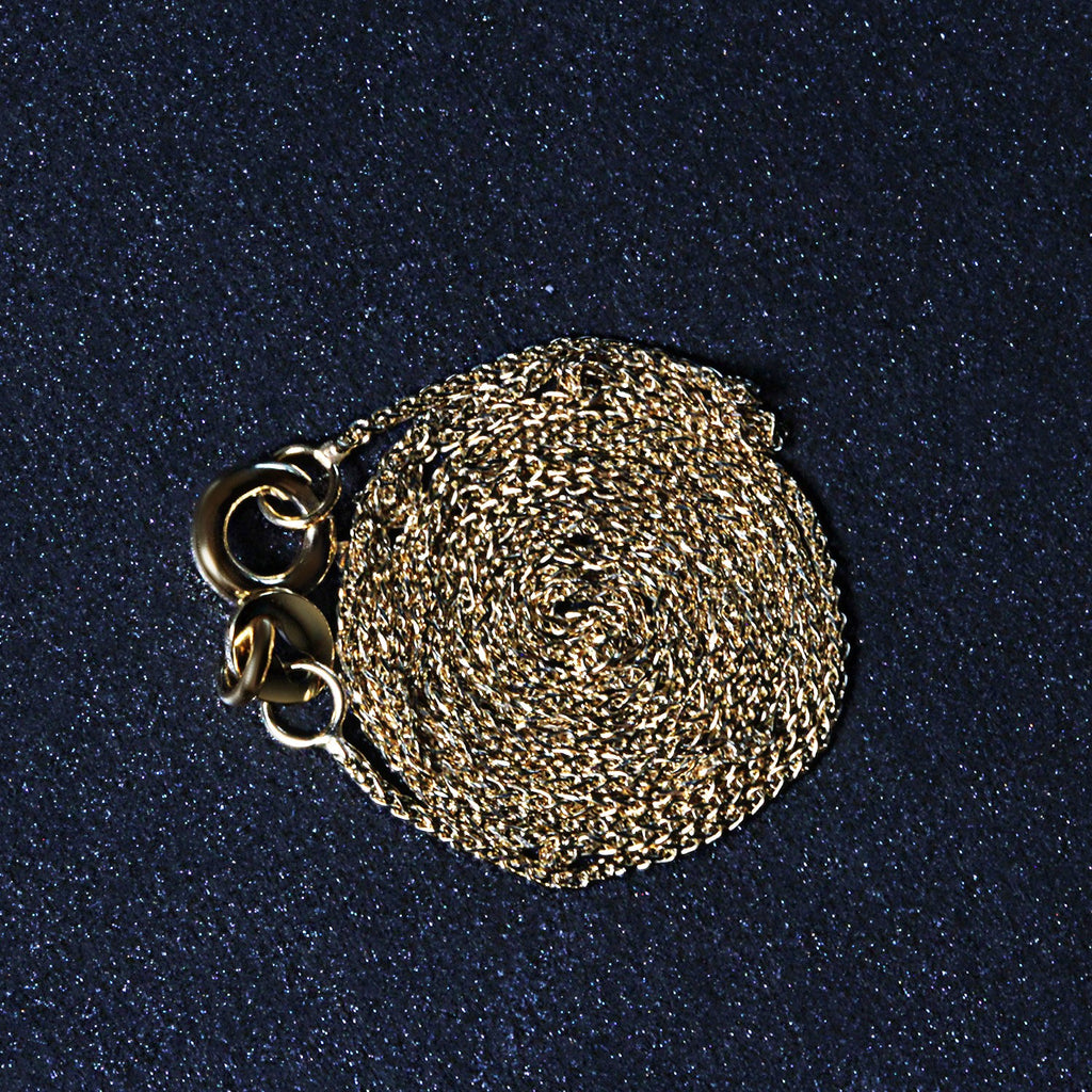 14K Yellow Gold Diamond Cut Round Wheat Chain – 0.60mm, Solid Gold