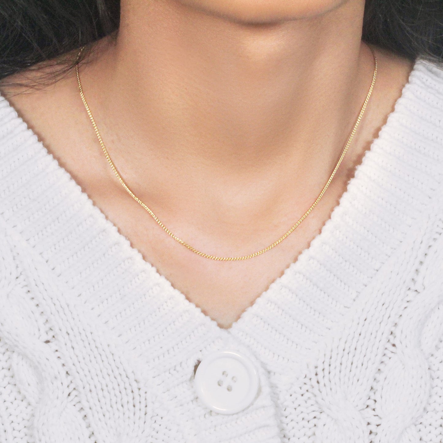 10K Yellow Gold Wheat Chain Necklace (1.00 mm)