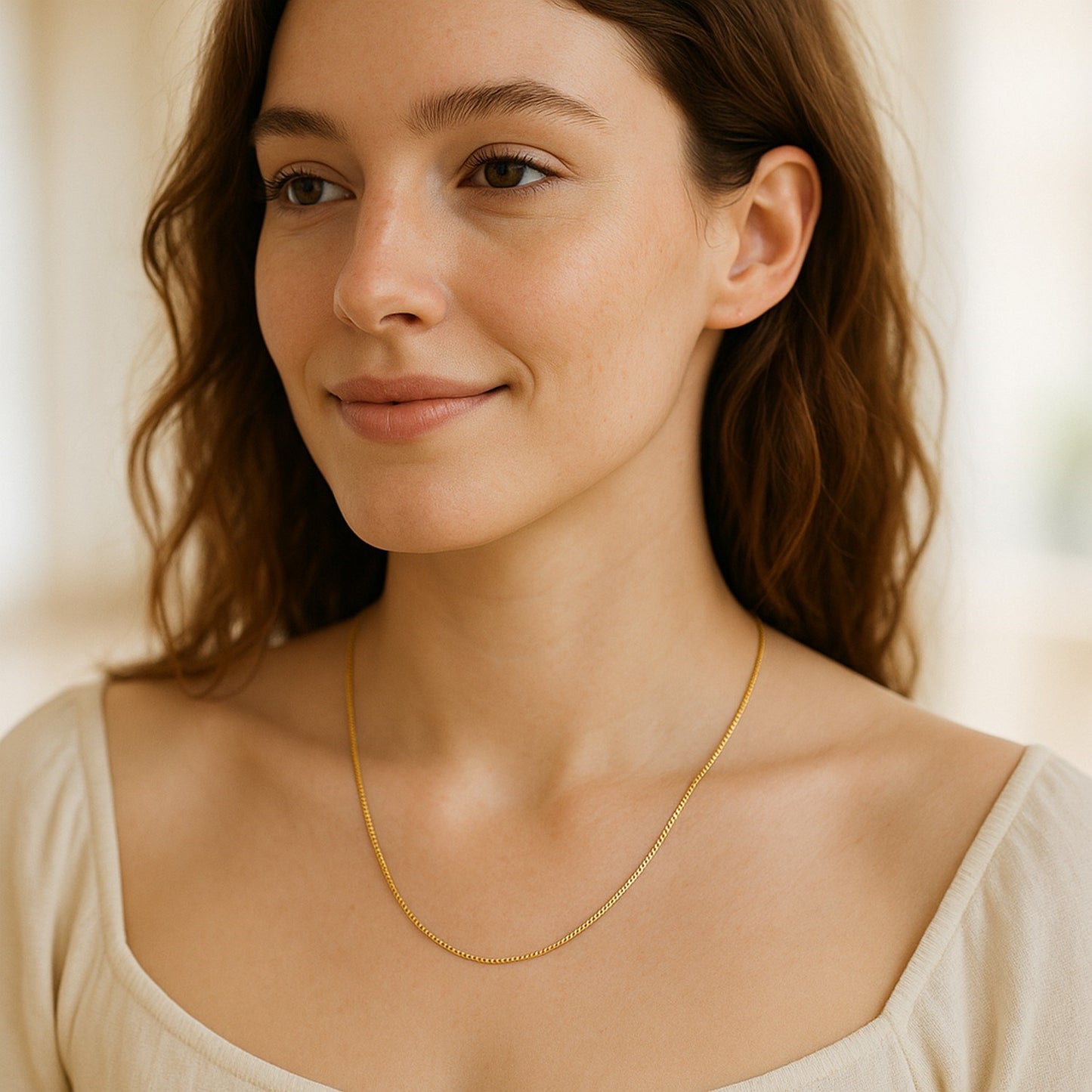 14k Yellow Gold Classic Box Chain (0.75 mm)