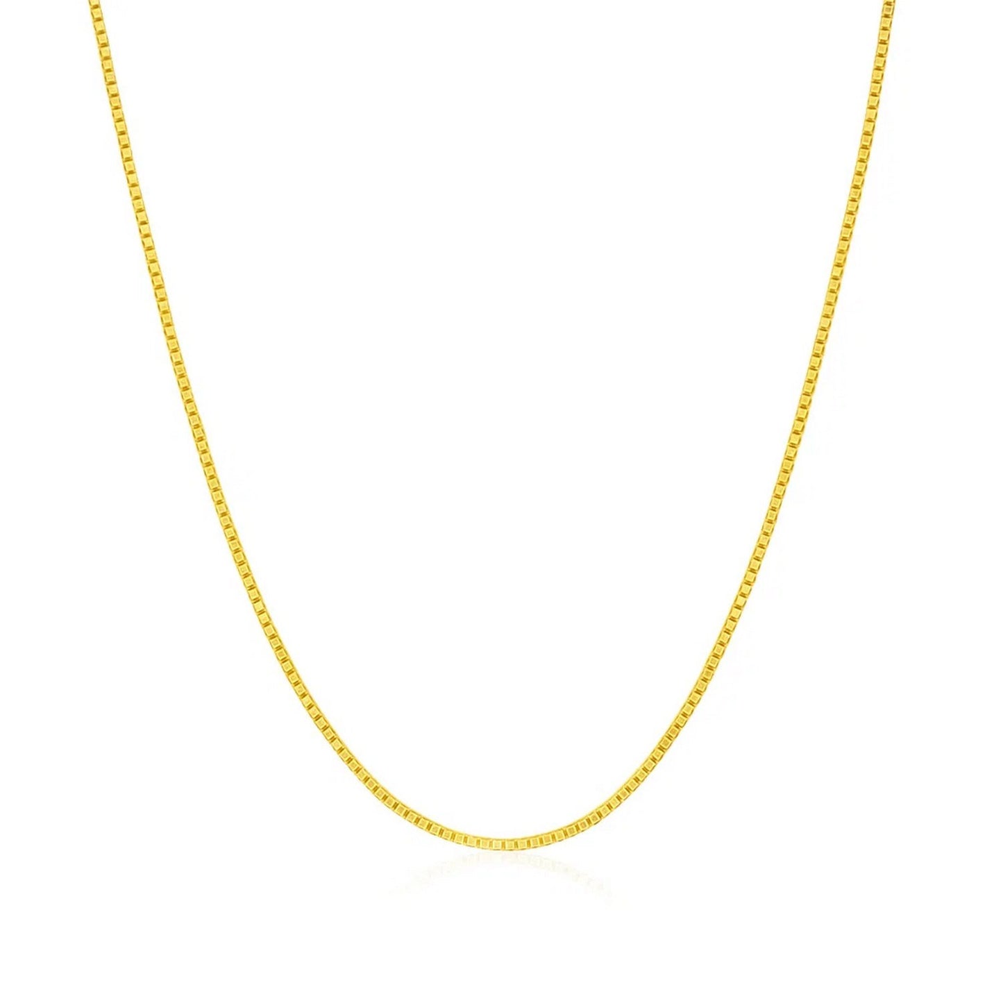 14k Yellow Gold Classic Box Chain (0.68 mm)