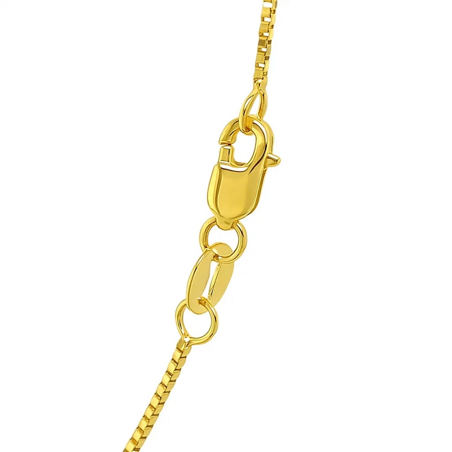 14K Yellow Gold Classic Box Chain Necklace (0.85mm) – True Pure Gold