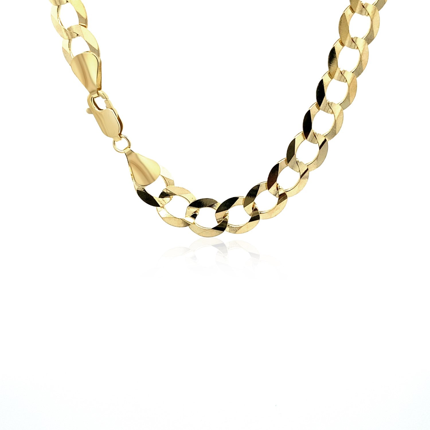 10k Yellow Gold Curb Chain (8.20 mm)