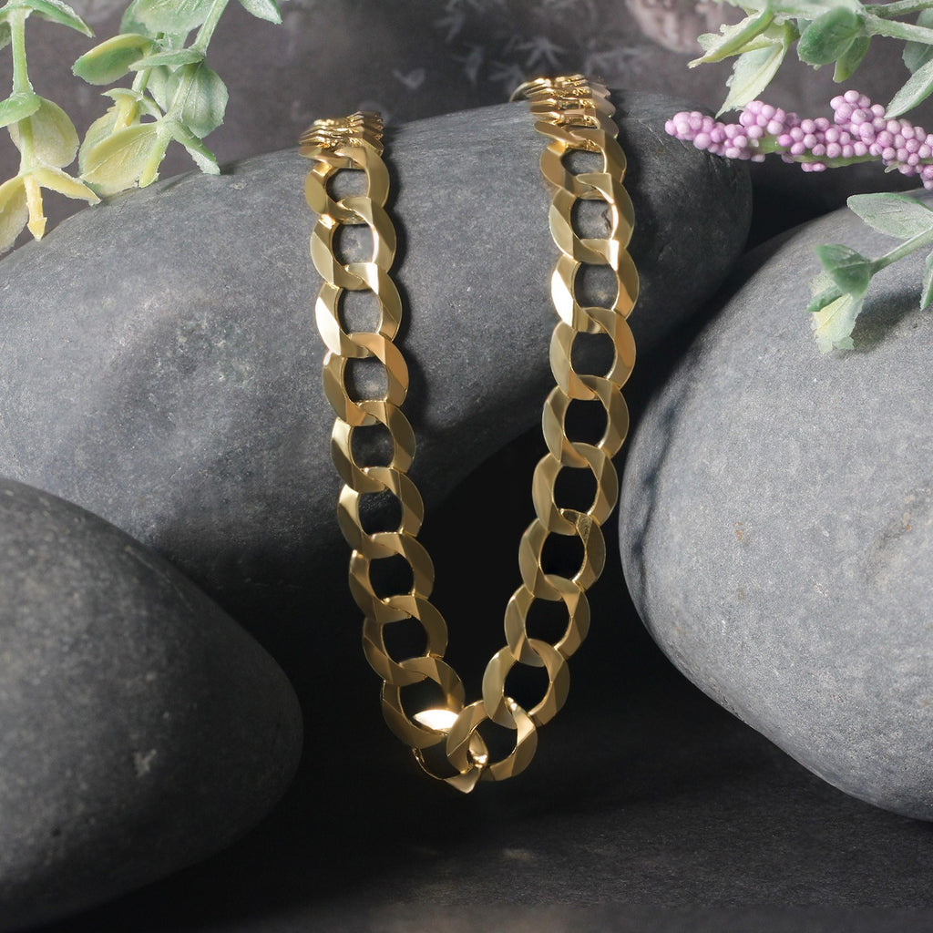 10k Yellow Gold Curb Chain (8.20 mm)