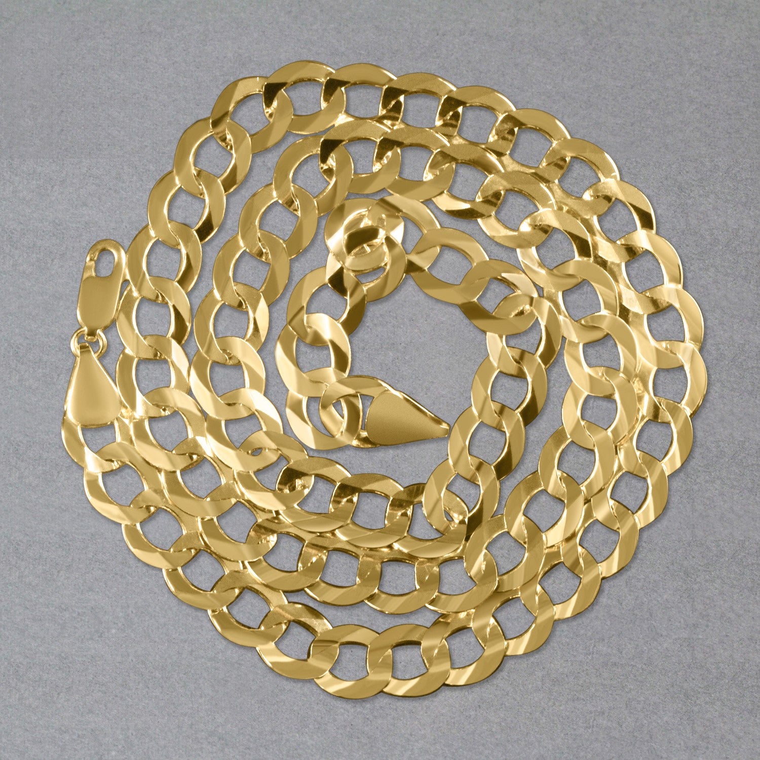 10k Yellow Gold Curb Chain (8.20 mm)