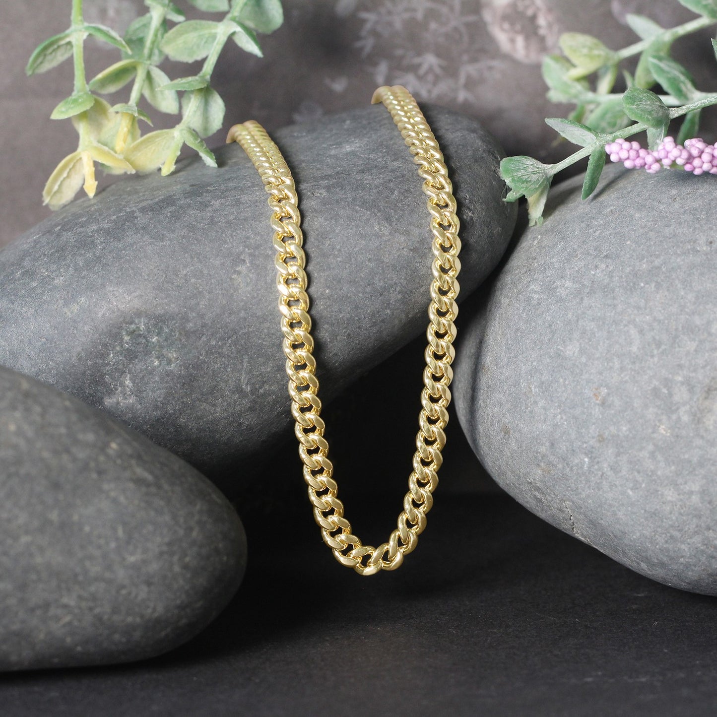 10K Yellow Gold Semi Solid Miami Cuban Chain Necklace (4.50mm) – True Pure Gold