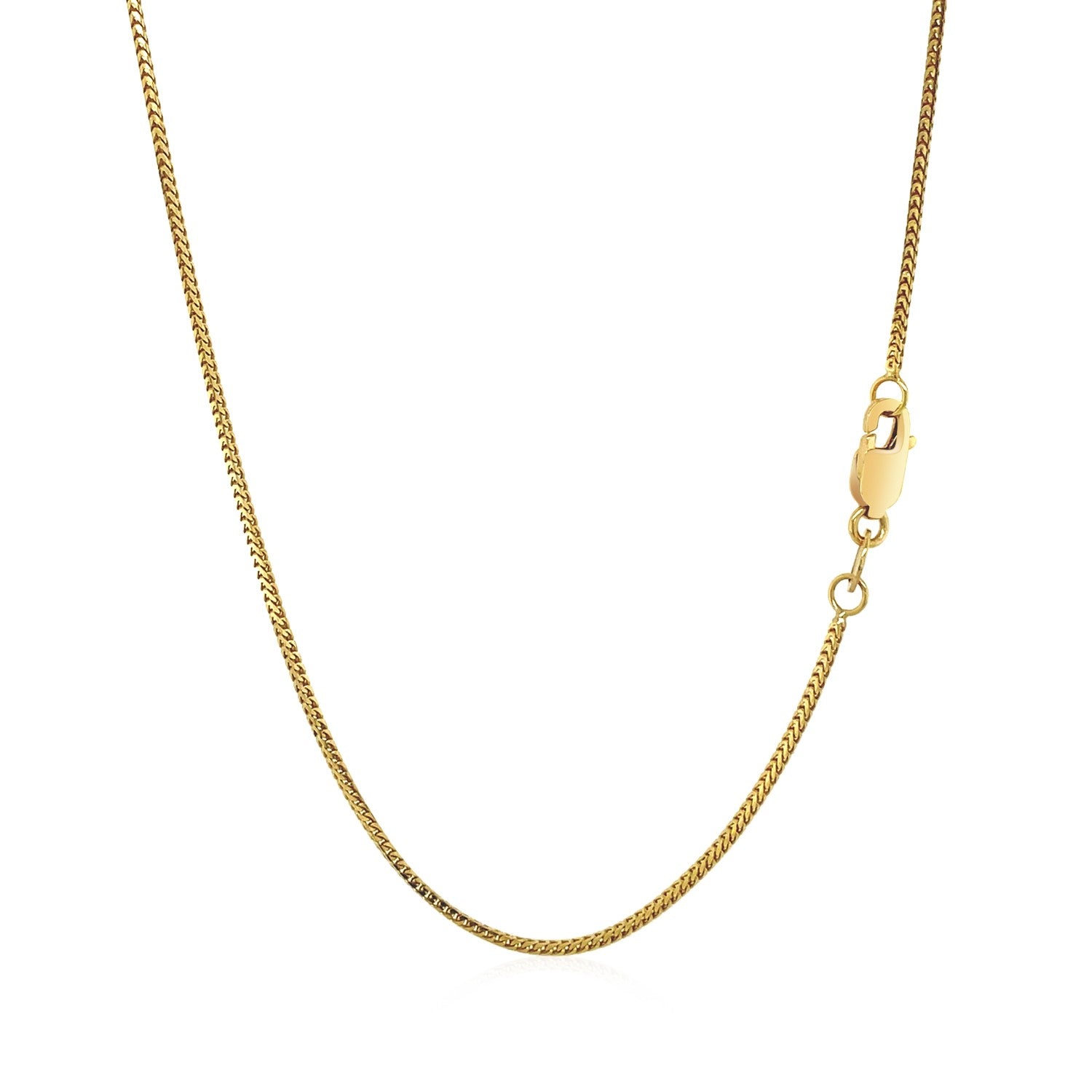 14K Yellow Gold Franco Chain Necklace (0.90mm)