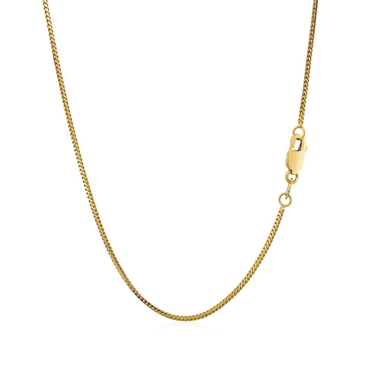 14K Yellow Gold Franco Chain Necklace (0.90mm)