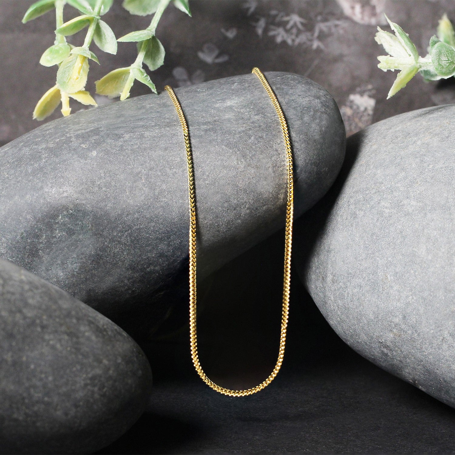 14K Yellow Gold Franco Chain Necklace (0.90mm)