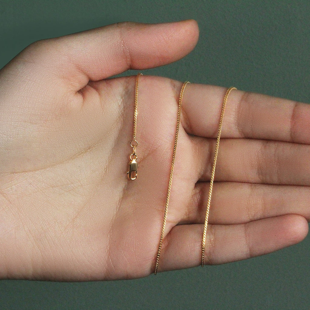 14K Yellow Gold Franco Chain Necklace (0.90mm)