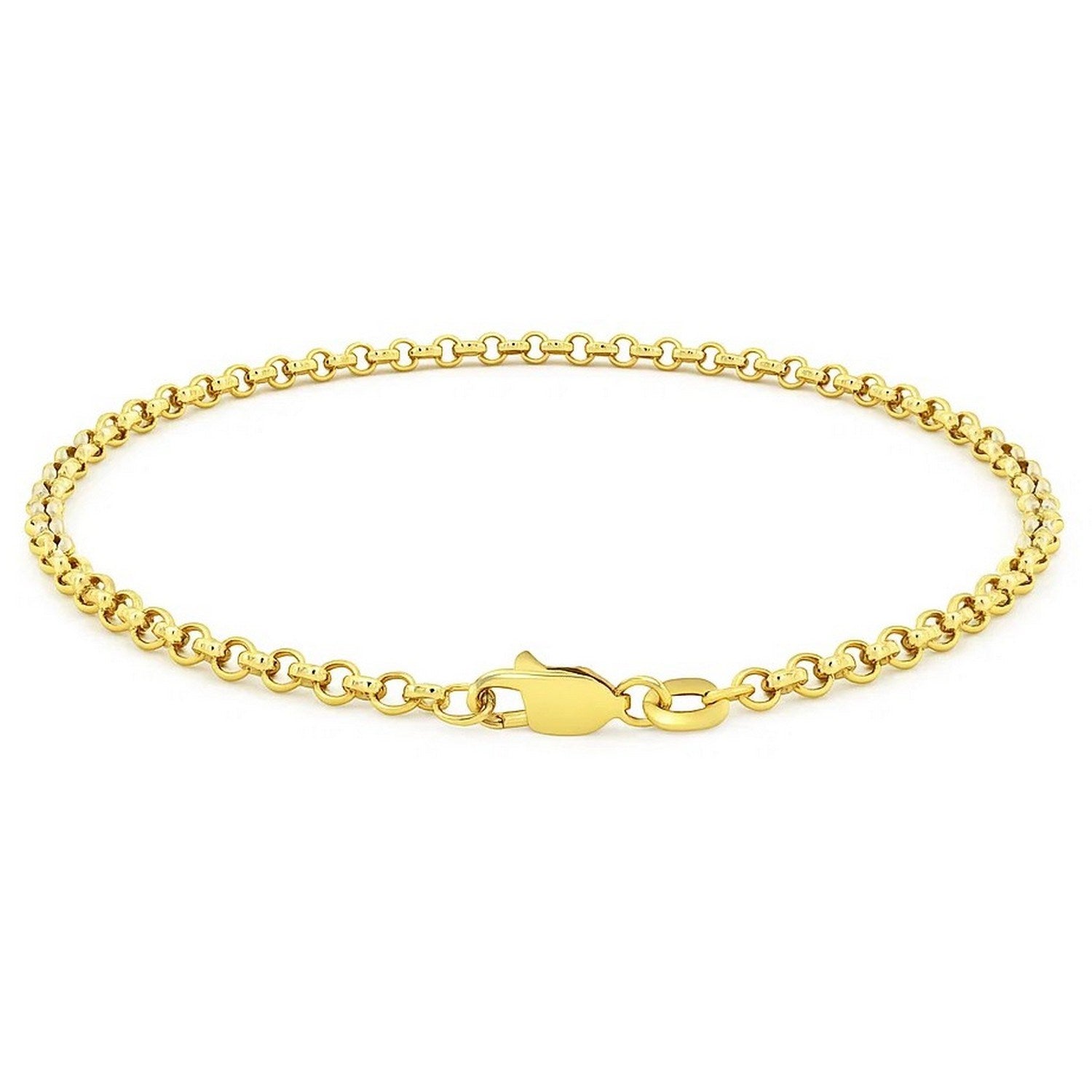 14K Yellow Gold Rolo Bracelet (2.50mm)