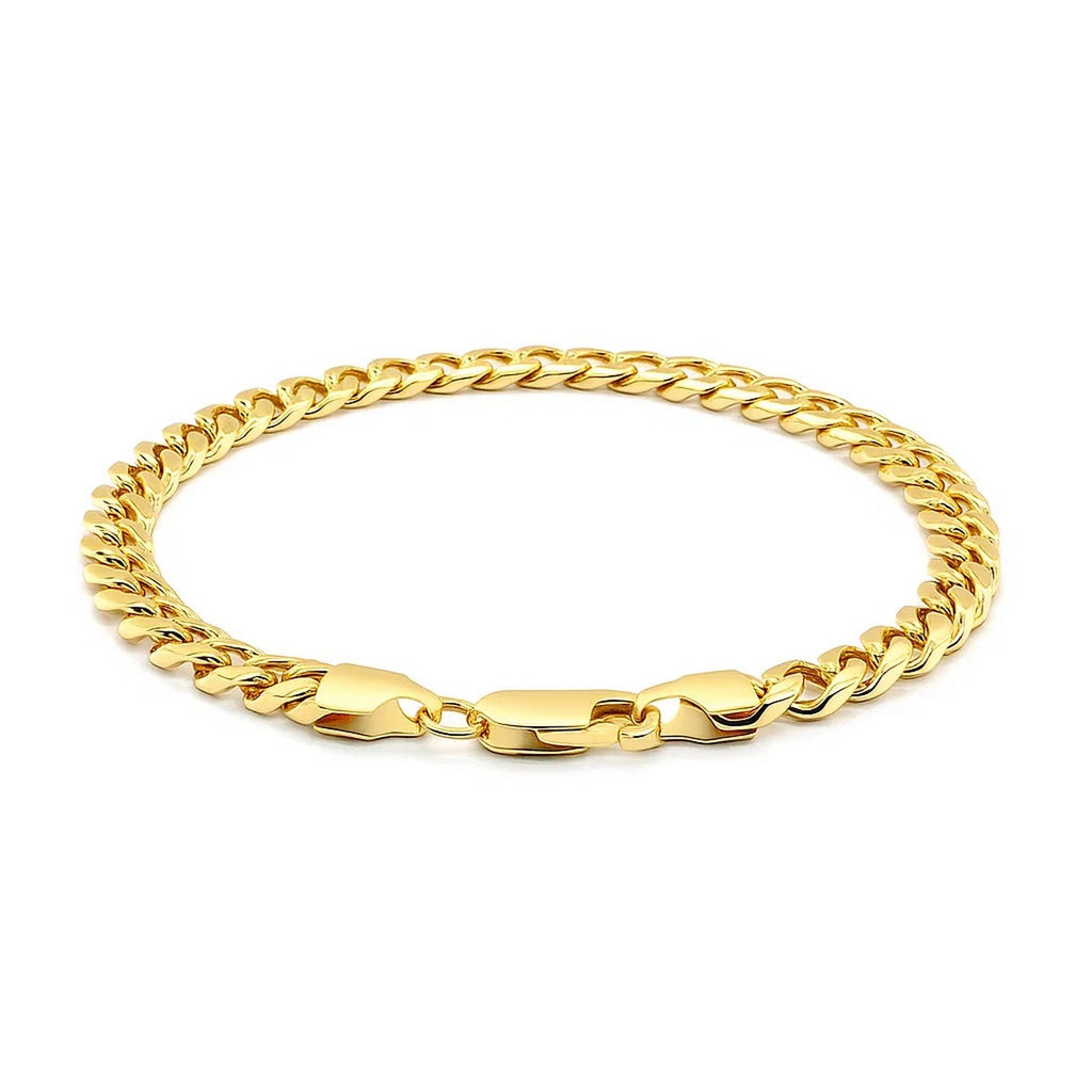 14K Yellow Gold Solid Miami Cuban Bracelet (6.00mm) – True Pure Gold