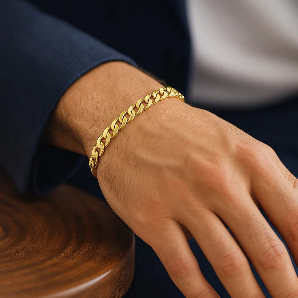 14K Yellow Gold Solid Miami Cuban Bracelet (6.00mm) – True Pure Gold
