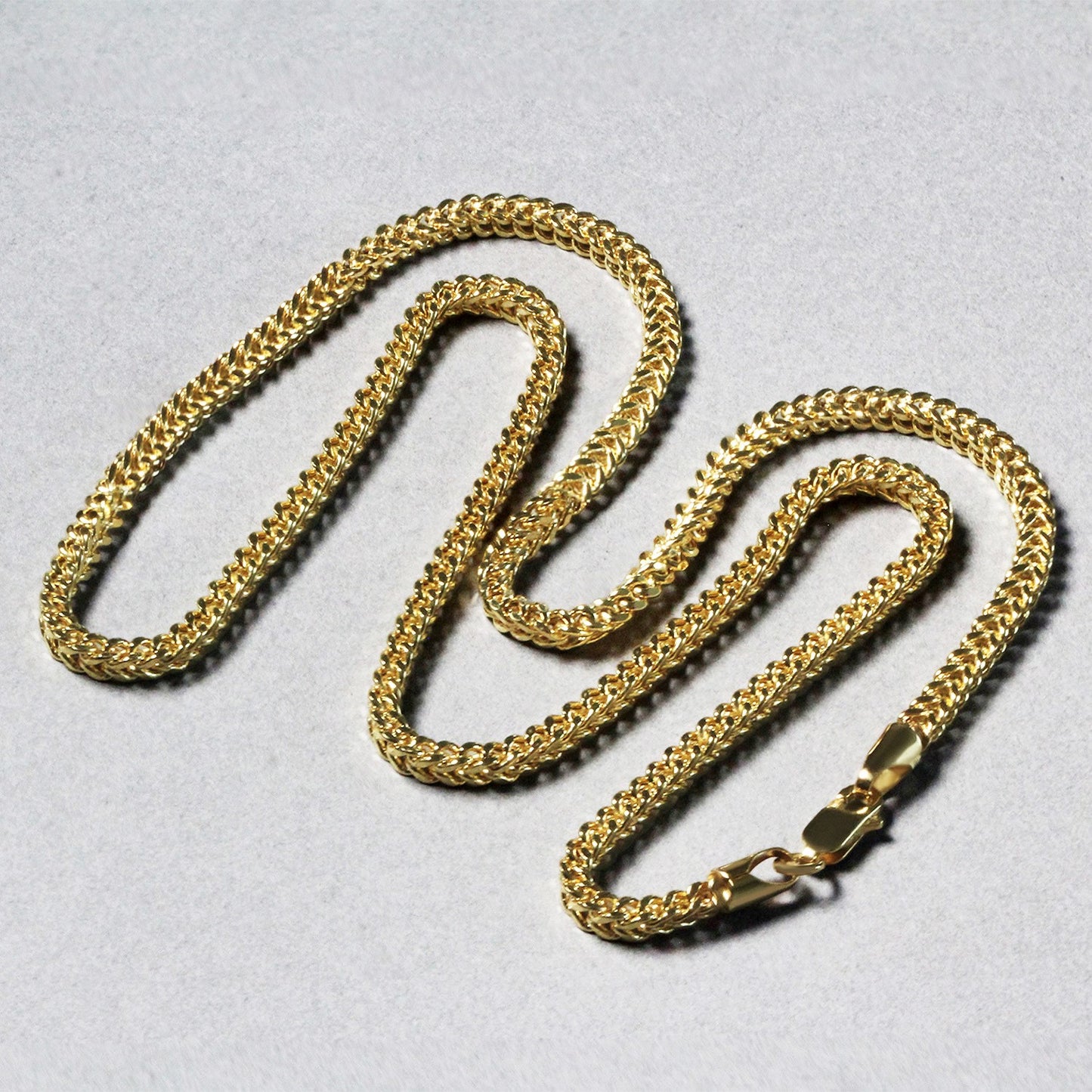 14K Yellow Gold Lightweight Wheat Chain Necklace (3.20 mm)
