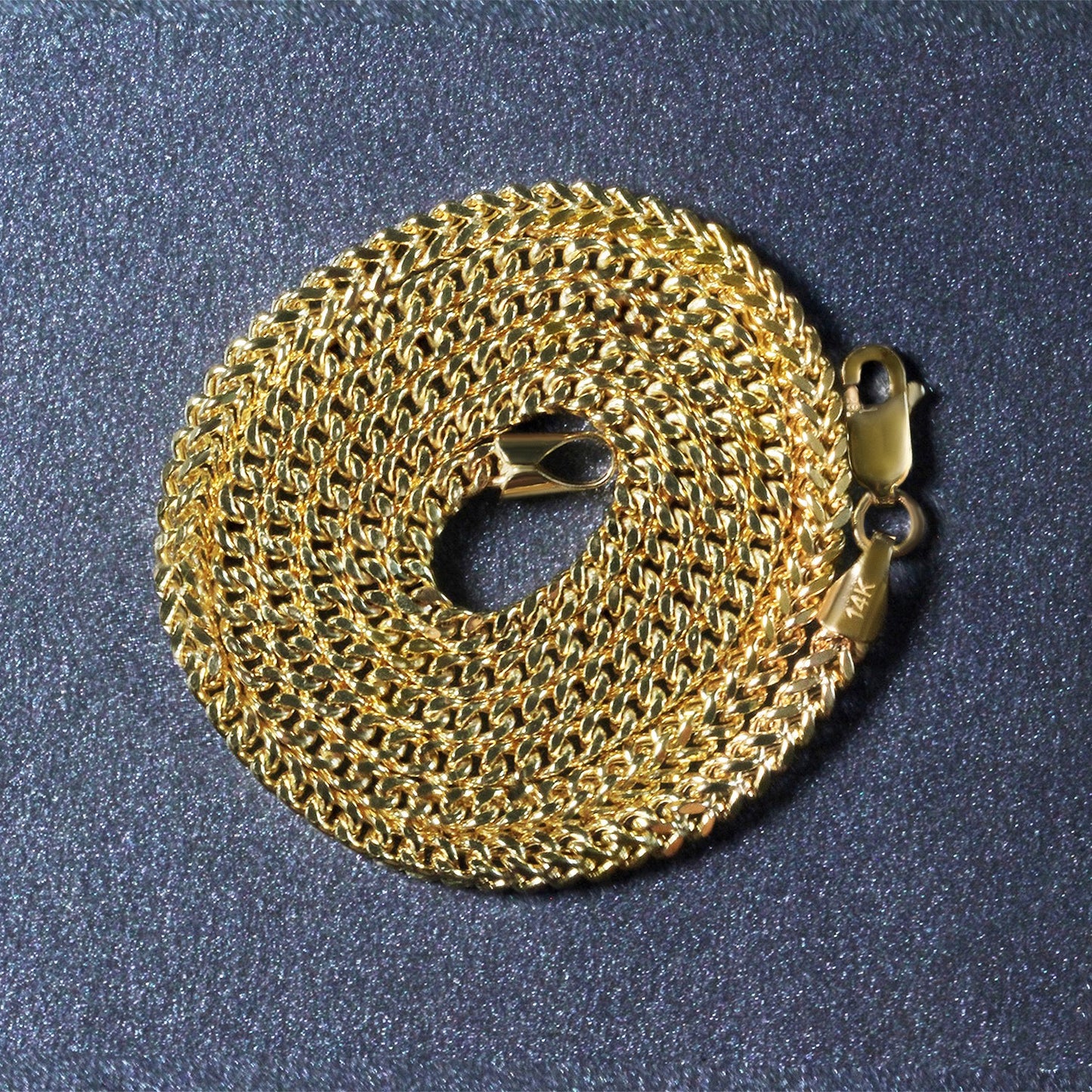 14K Yellow Gold Lightweight Wheat Chain Necklace (3.20 mm)