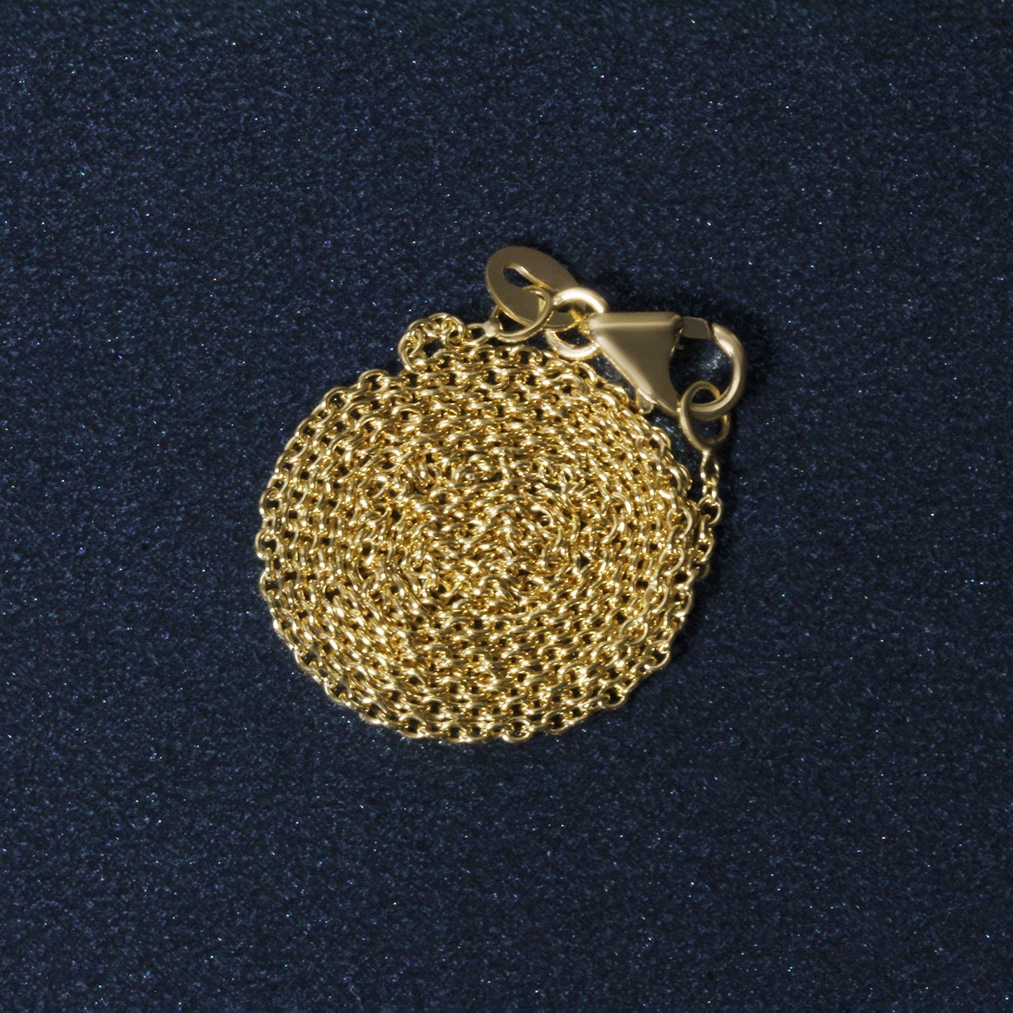 14K Yellow Gold Oval Cable Link Chain Necklace (1.20 mm)