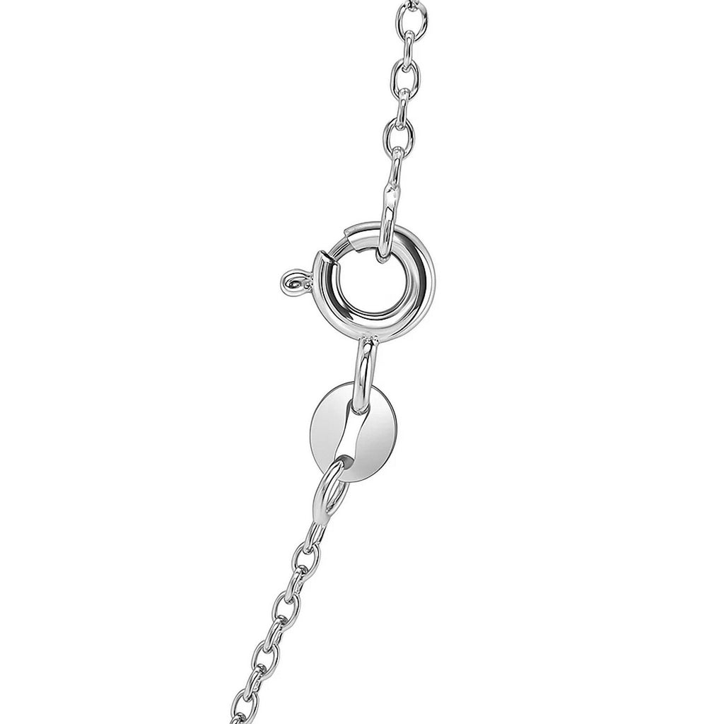 14K White Gold Faceted Cable Link Chain Necklace (1.20 mm)