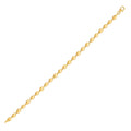 14K Yellow Gold Women's Pebble Bead Chain Bracelet – 4.00mm – 14K Gold