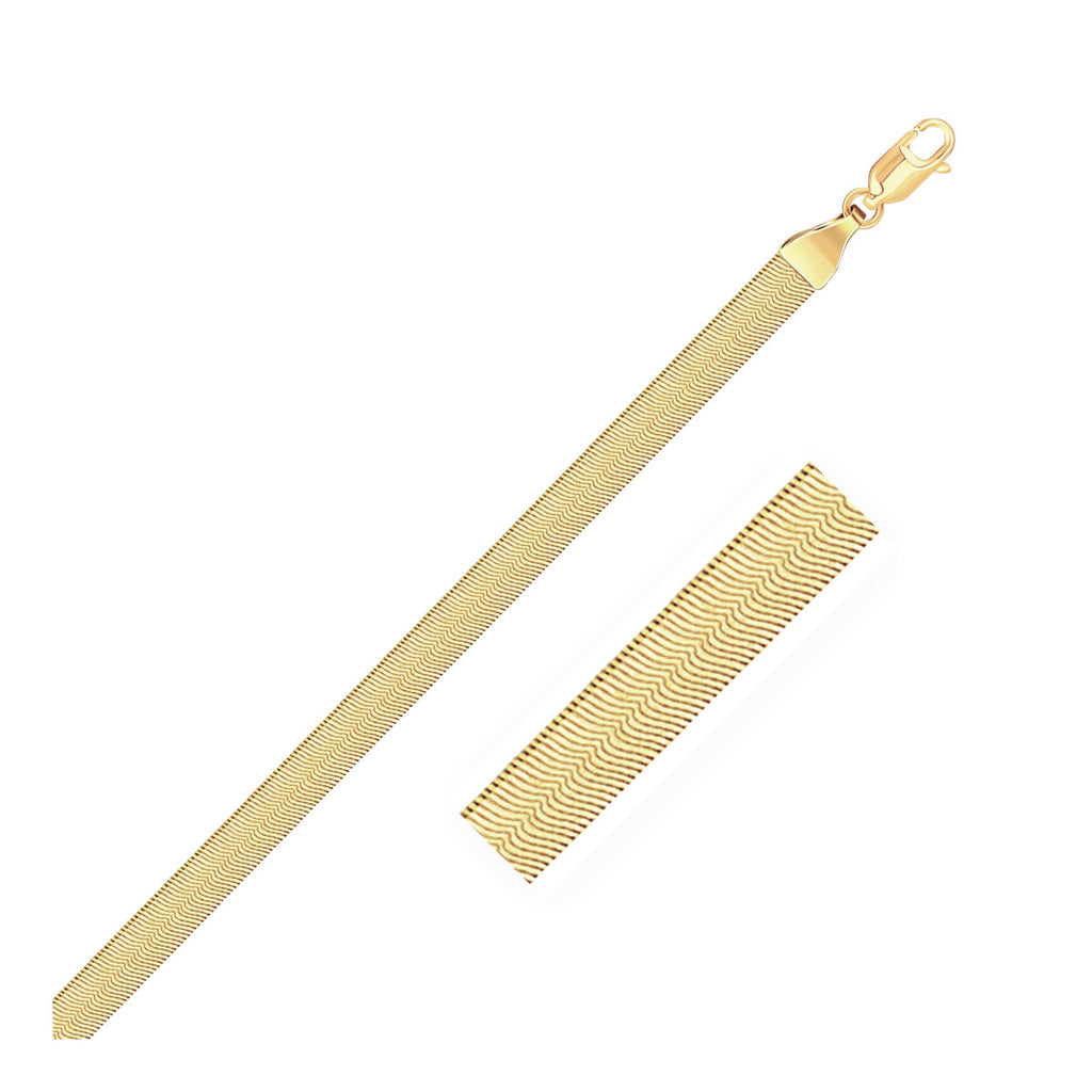 14K Yellow Gold Super Flex Herringbone Chain 3.80mm | Solid Gold