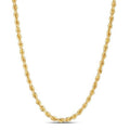 14K Yellow Gold Light Rope Chain Necklace (3.70mm)