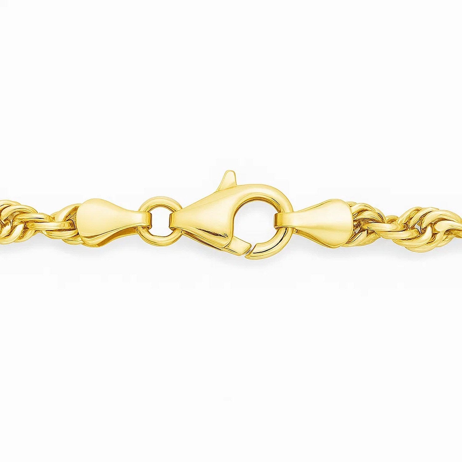14K Yellow Gold Light Rope Chain Necklace (3.70mm)