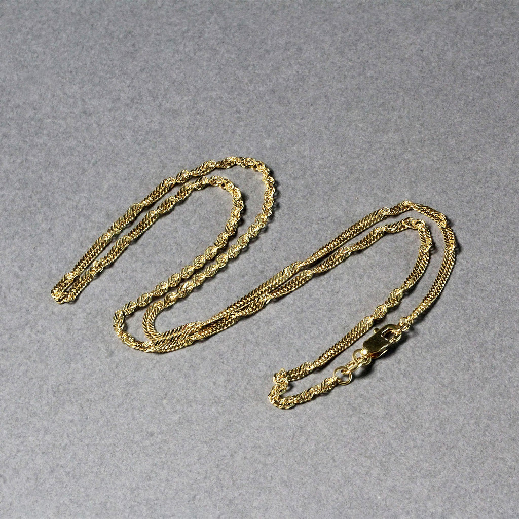 10K Yellow Gold Singapore Chain 1.80mm | Solid Gold, Lobster Clasp