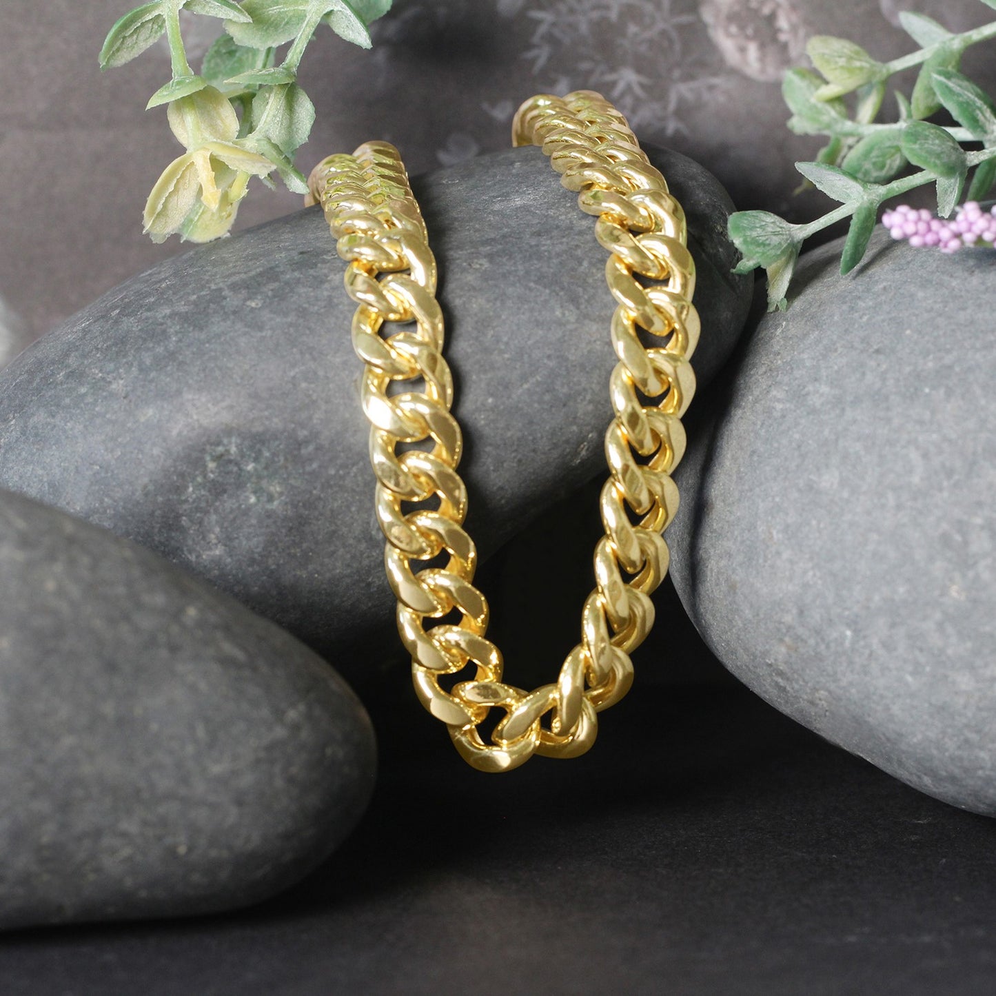 10K Yellow Gold Semi Solid Miami Cuban Chain Necklace (9.10mm) – True Pure Gold