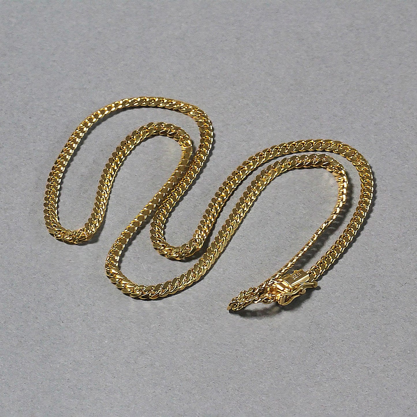 14K Yellow Gold Classic Solid Miami Cuban Chain Necklace (3.20mm) – True Pure Gold