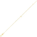 14K Yellow Gold Women's Mini Initial L Bracelet – 7 Inches – 14K Gold