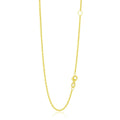 14K Yellow Gold Adjustable Cable Chain Necklace (1.50 mm)