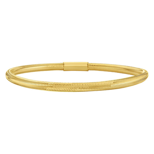 14K Yellow Gold Small Stretch Mesh Bracelet (3.40 mm)