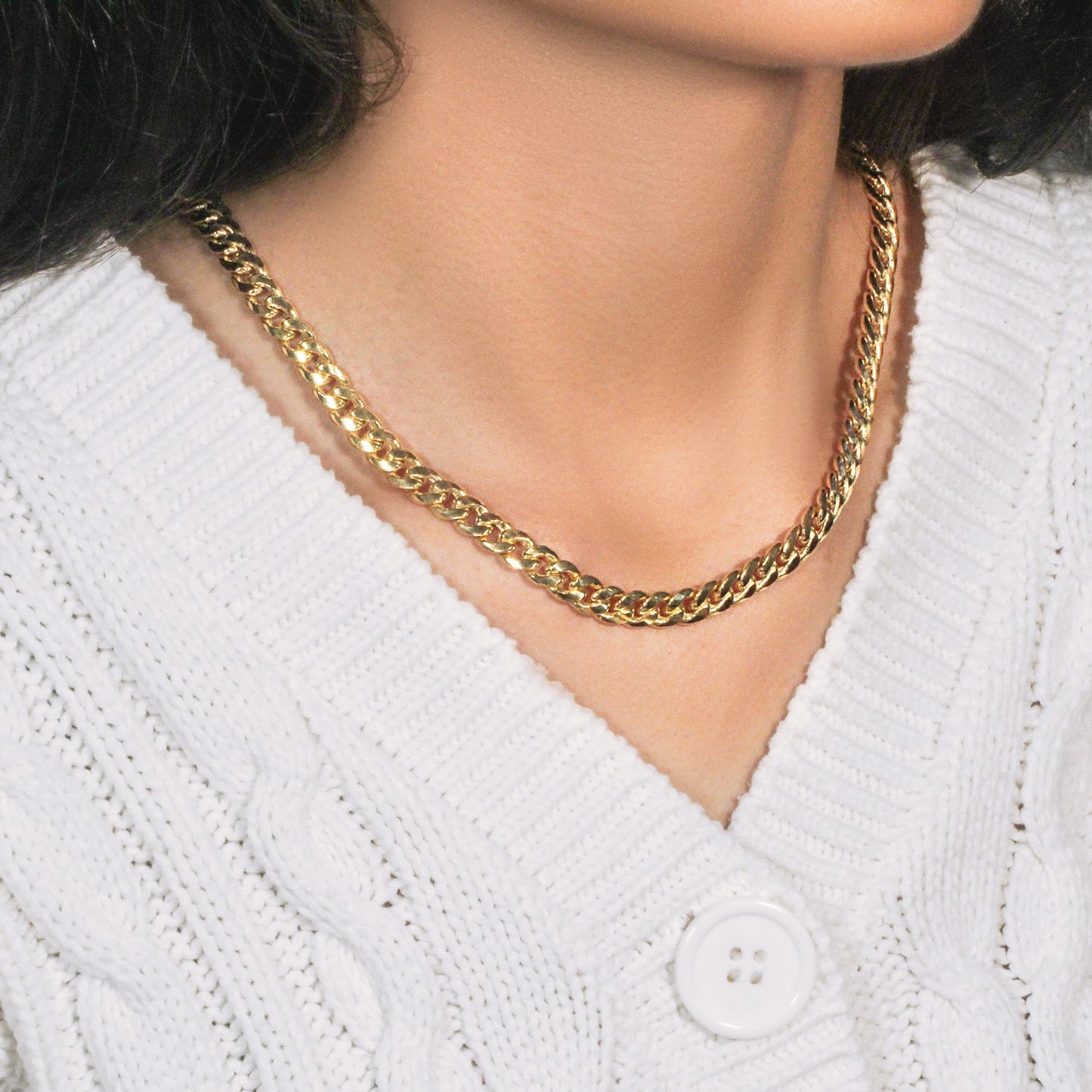 10K Yellow Gold Light Miami Cuban Chain Necklace (7.00mm) – True Pure Gold