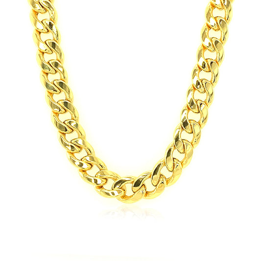 10K Yellow Gold Light Miami Cuban Chain Necklace (7.00mm) – True Pure Gold