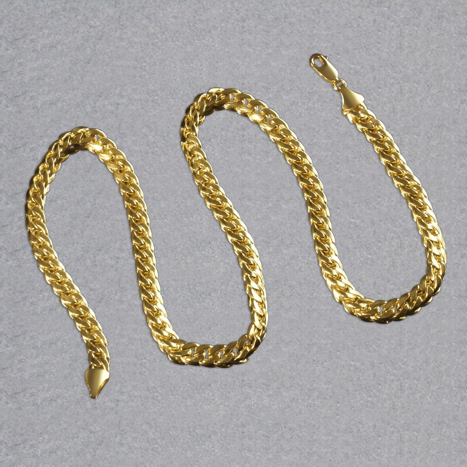 10K Yellow Gold Light Miami Cuban Chain Necklace (7.00mm) – True Pure Gold