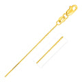 14K Yellow Gold Cable Link Chain Necklace (0.50 mm)