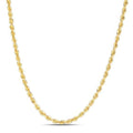 14K Yellow Gold Light Rope Chain Necklace (3.00mm)