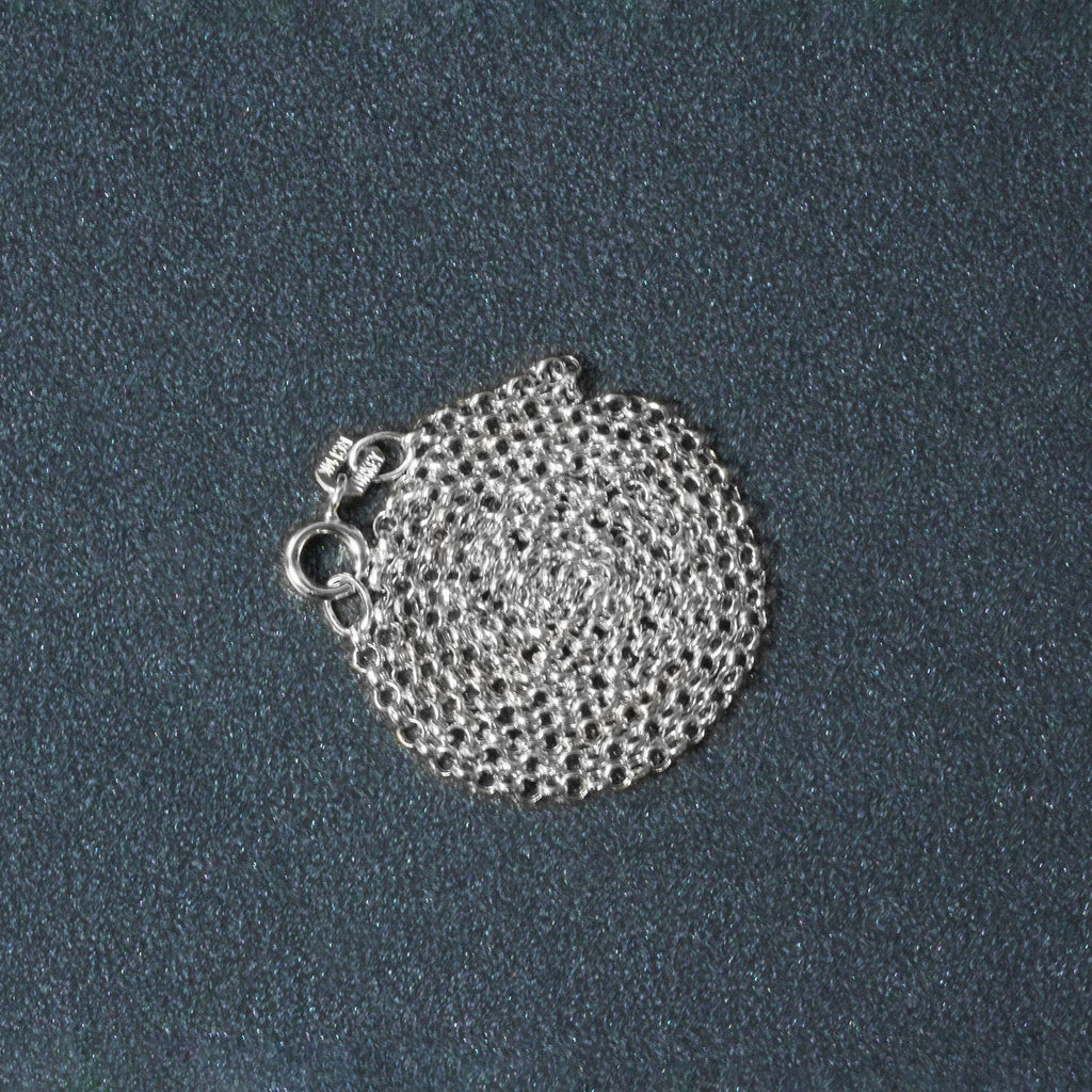 14K White Gold Rolo Chain – 1.90mm, Solid Gold