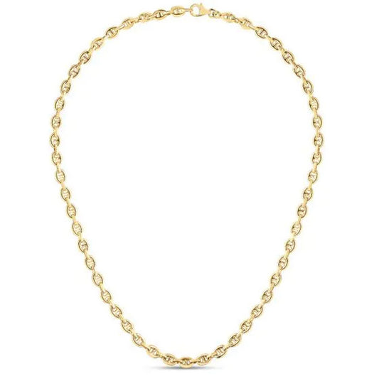 14k Yellow Gold High Polish Mariner Link Chain (5.40 mm)