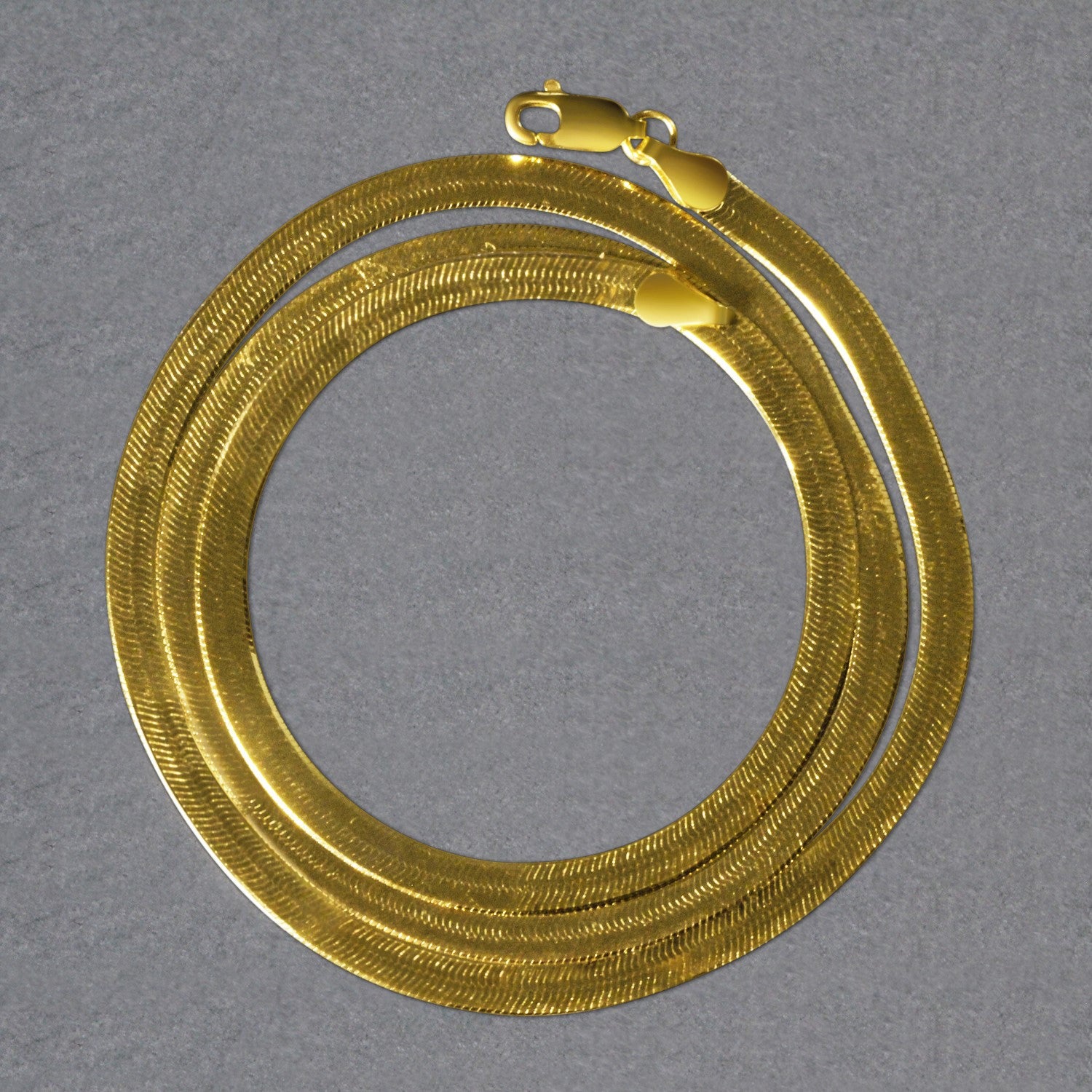 10K Yellow Gold Imperial Herringbone Chain 3.80mm | Solid Gold