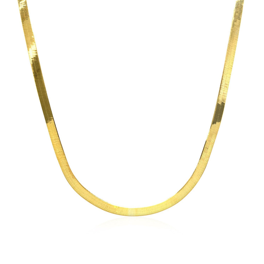 10K Yellow Gold Imperial Herringbone Chain 2.80mm | Solid Gold