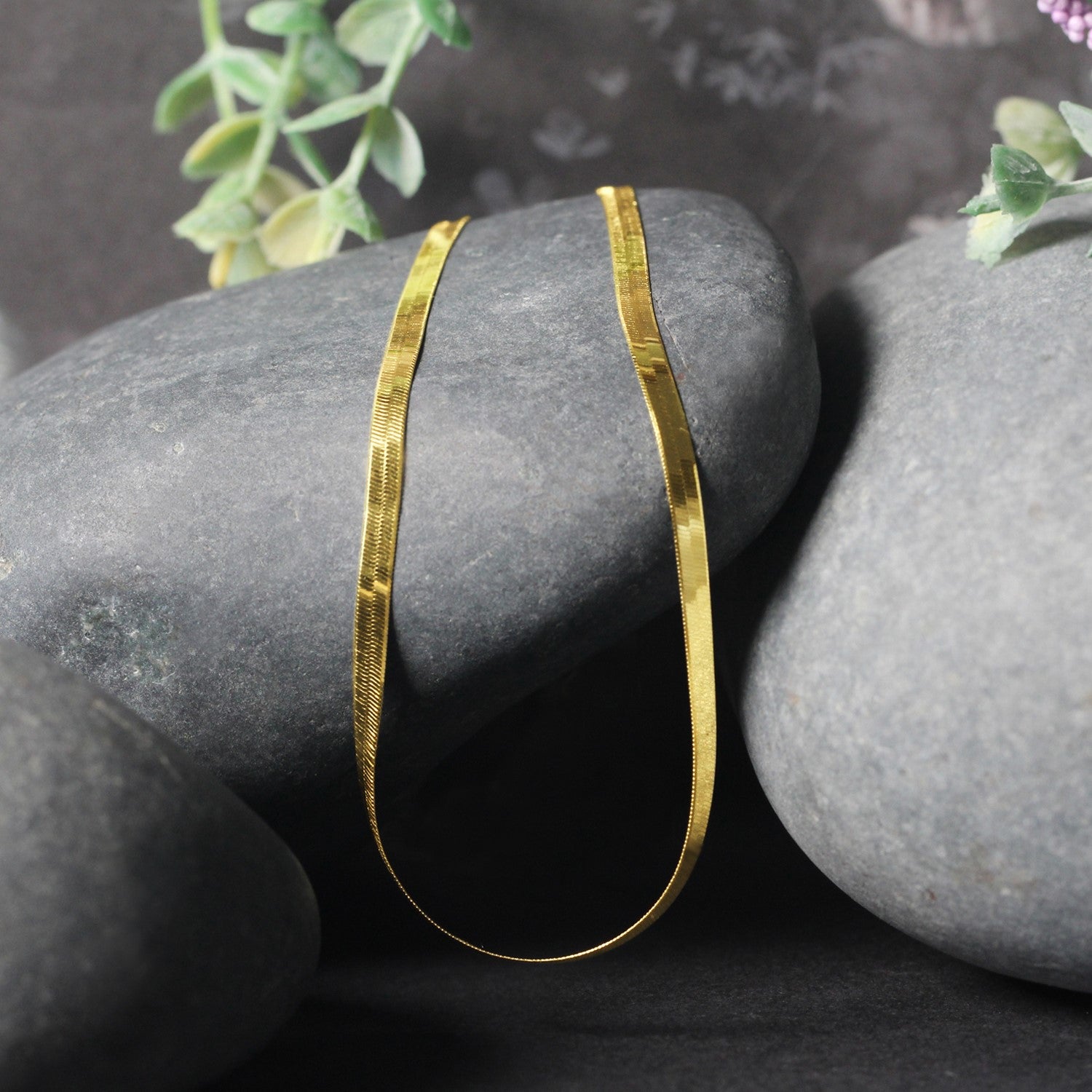 10K Yellow Gold Imperial Herringbone Chain 2.80mm | Solid Gold