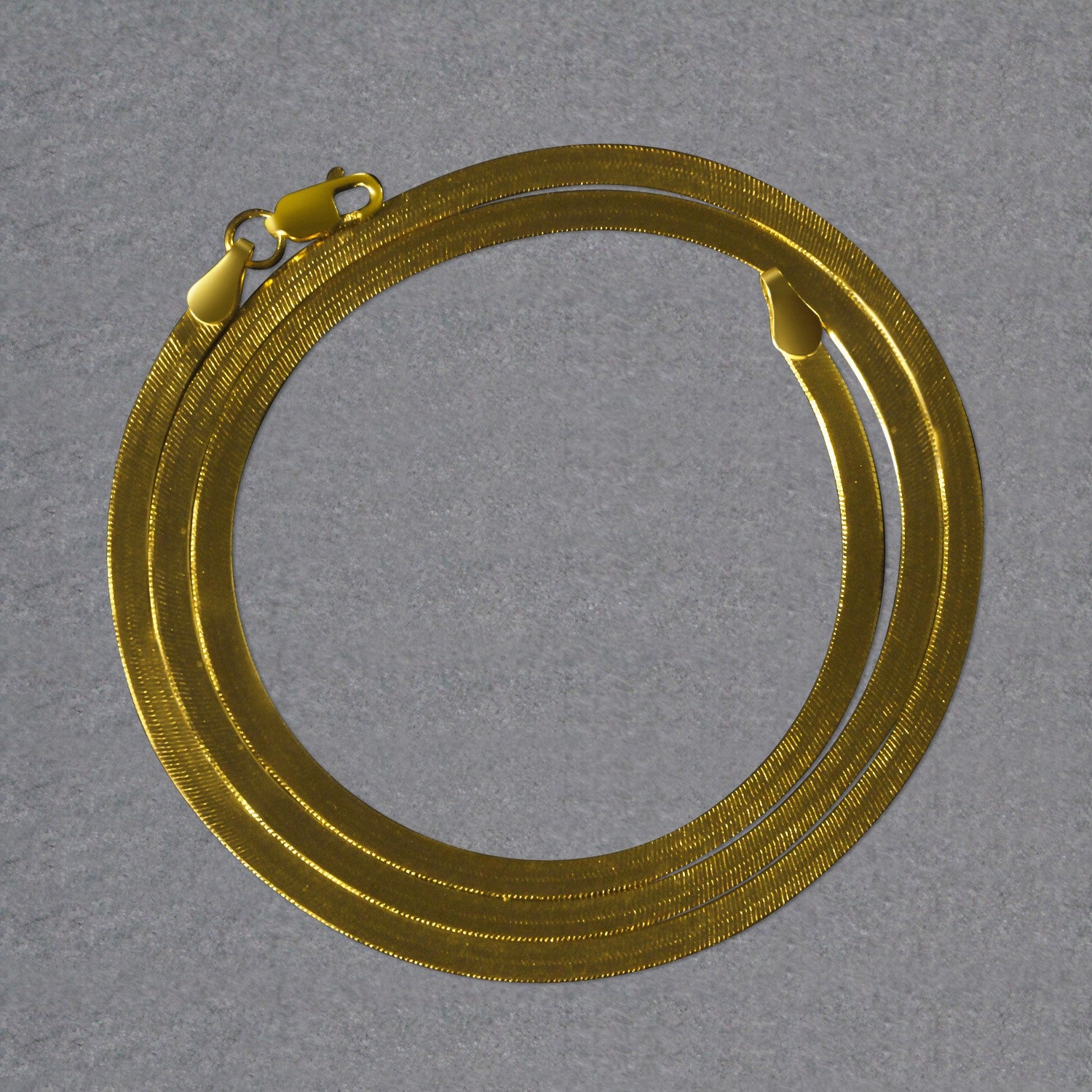 10K Yellow Gold Imperial Herringbone Chain 2.80mm | Solid Gold