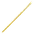 14K Yellow Gold Byzantine Style Chain Bracelet (7.20mm)