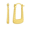 14K Yellow Gold Back-to-Back Hoop Earrings 12 mm